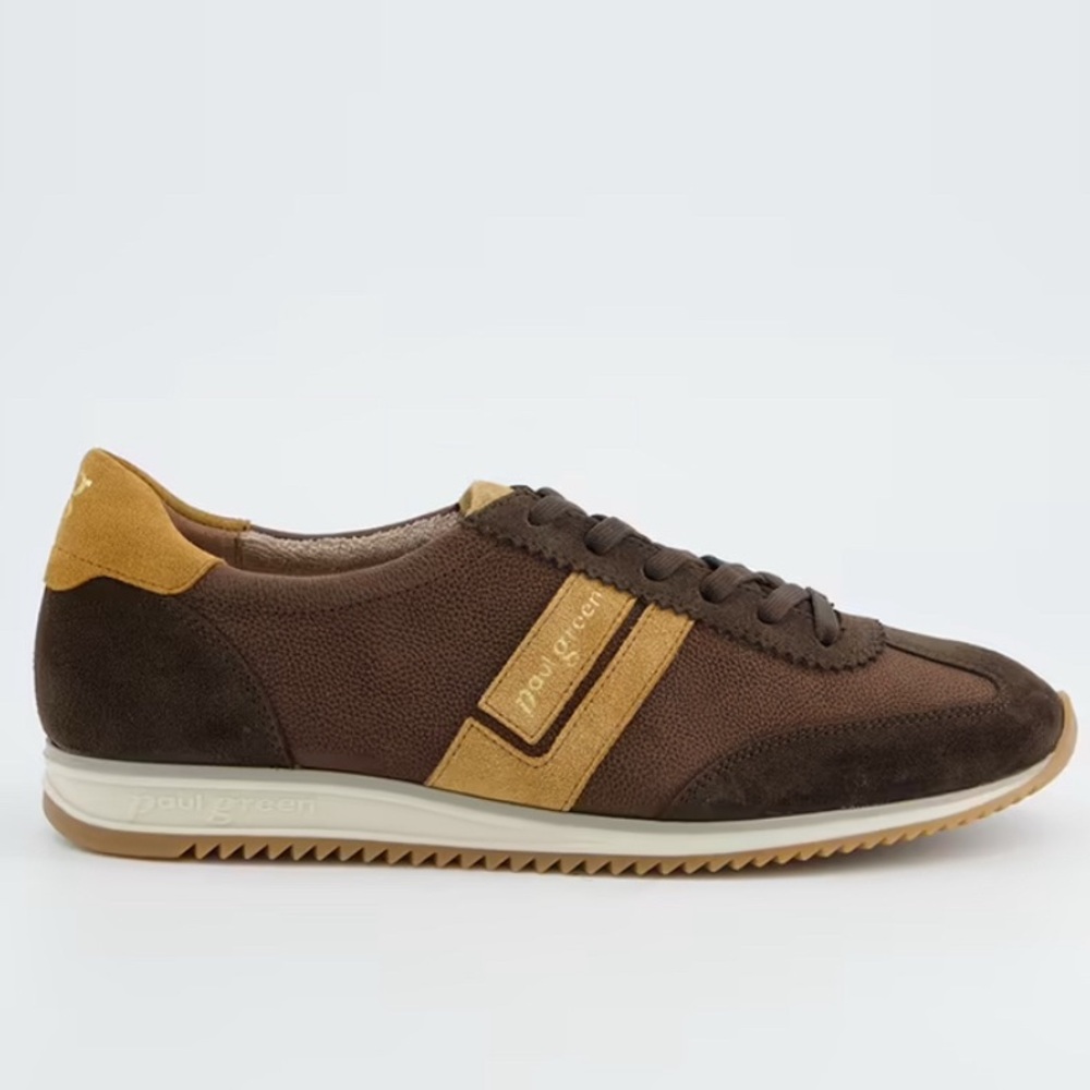 Suede Leather Sneaker. Brown combo leather
US women’s sizes listed. New!
